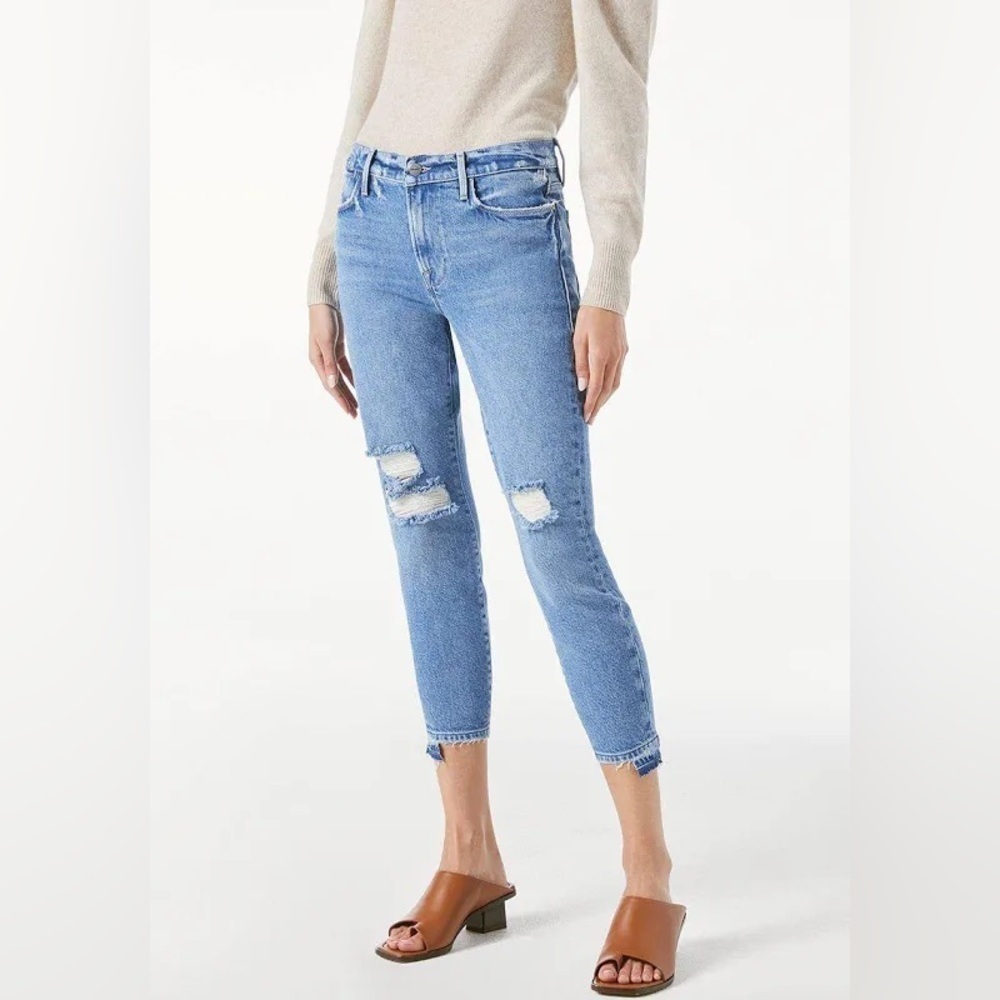FRAME Le high skinny crop